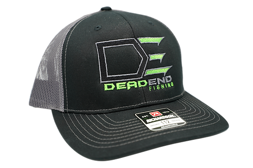 Richardson 112 Dead End Fishing Hat-Black and Charcoal Gray