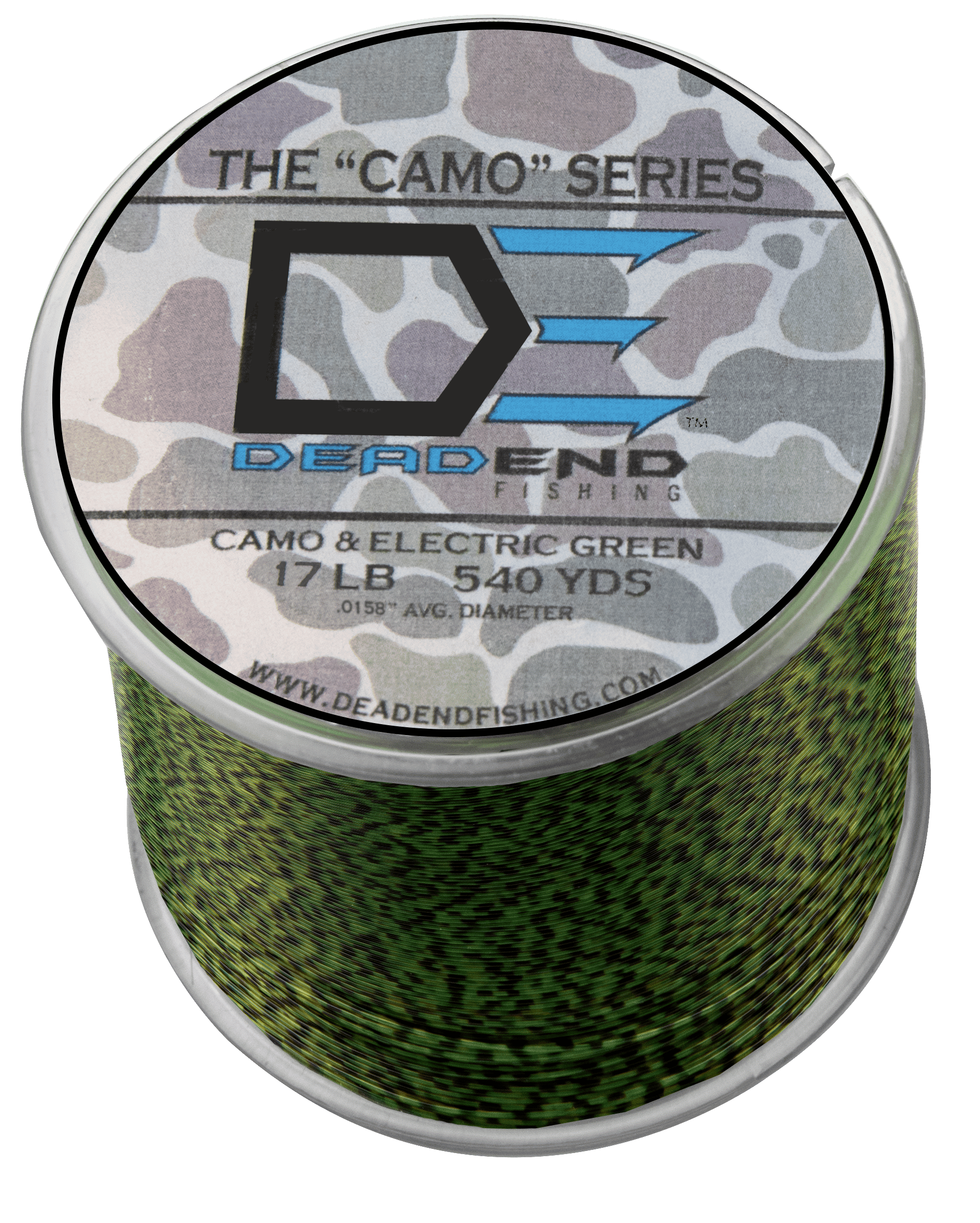 17 lb braided fishing line Camo & Electric Green Fishing Monofilament Line - 17Lb