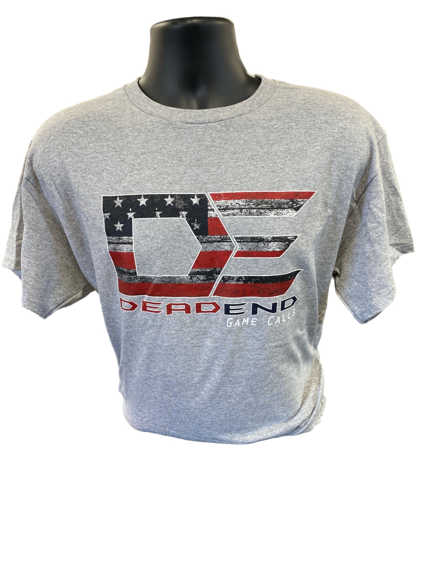American Flag DE Logo Grey T-Shirt