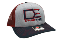 Richardson 112 Dead End Fishing Hat- Heathered Gray, Navy and Maroon