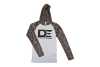 Dead End Biloxi Performance Colorblocked Mossy Oak New Bottomland UPF FISHING Logo Hoodie