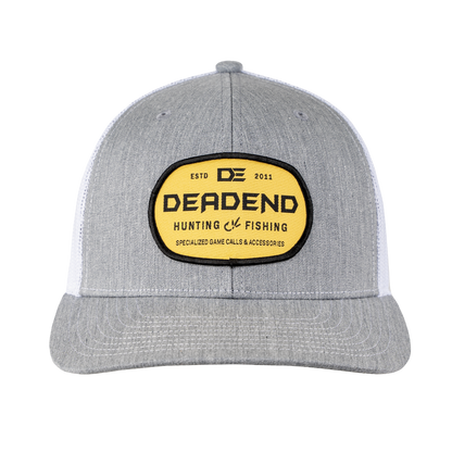 Richardson 112 Gray Front White Back Yellow Woven Patch Rope Hat