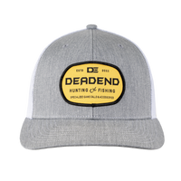 Richardson 112 Gray Front White Back Yellow Woven Patch Rope Hat