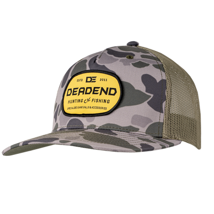 Richardson 112 Green Duck Camo Yellow Woven Patch Hat