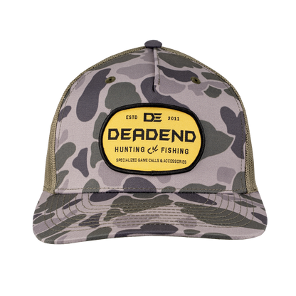 Richardson 112 Green Duck Camo Yellow Woven Patch Hat