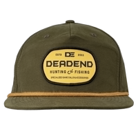 Richardson 256 Flat Bill Rope Green Woven Yellow Patch Rope Hat- DE256 LDGD