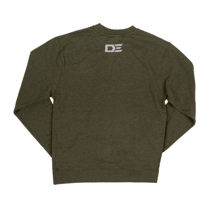 DE Dead End Reach Elevate Ignite Navigate Pullover Sweatshirt- DE3000 Army Green