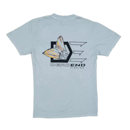 DE Dead End Fishing Carp Fin with Front Pocket T-Shirt- DE6030 Bay