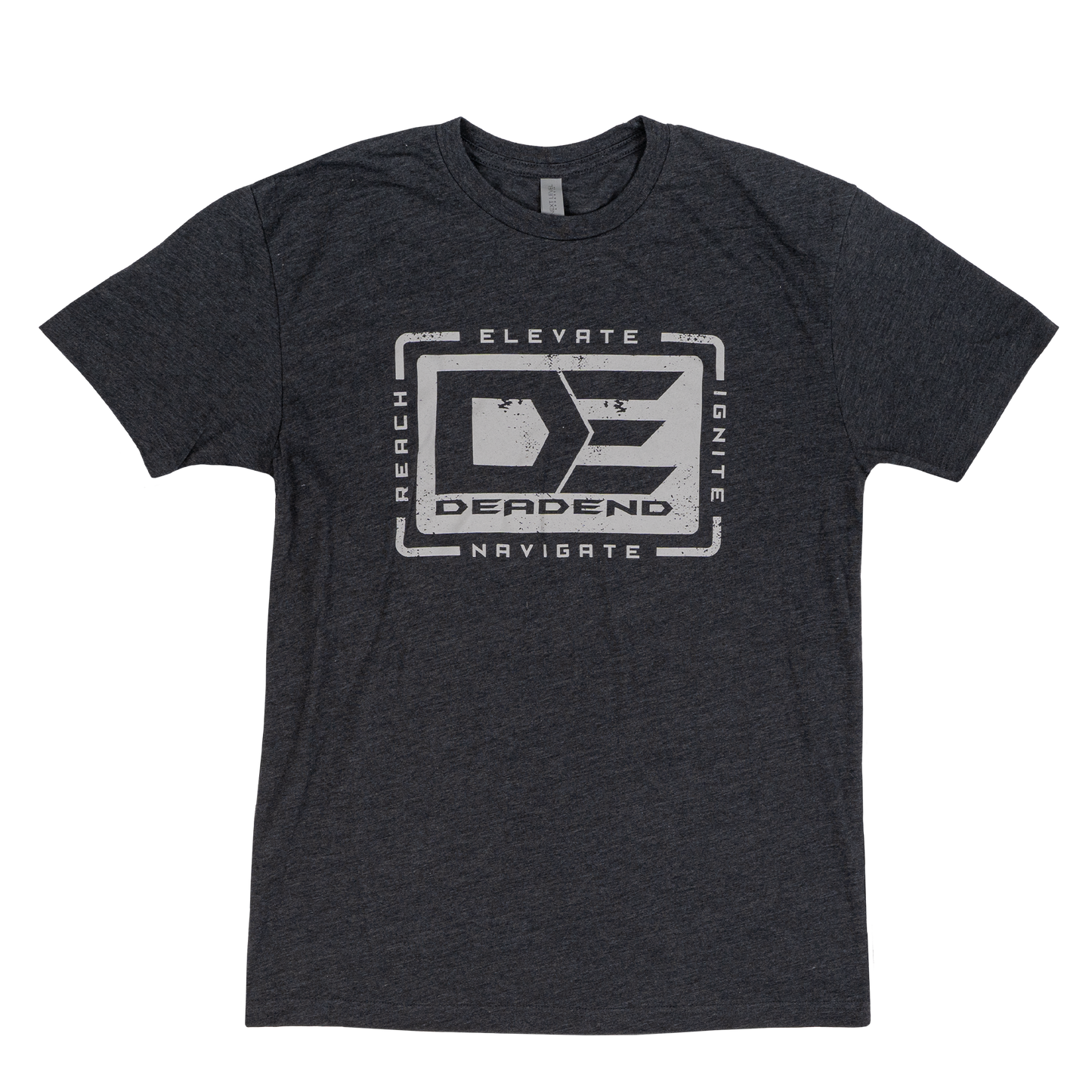 DE Dead End Reach Elevate Ignite NavigateT-Shirt- DE6210 Charcoal