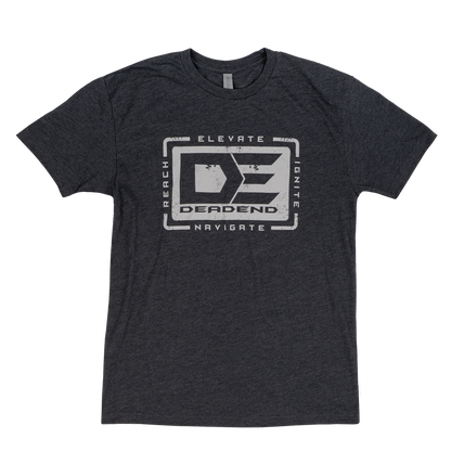 DE Dead End Reach Elevate Ignite NavigateT-Shirt- DE6210 Charcoal