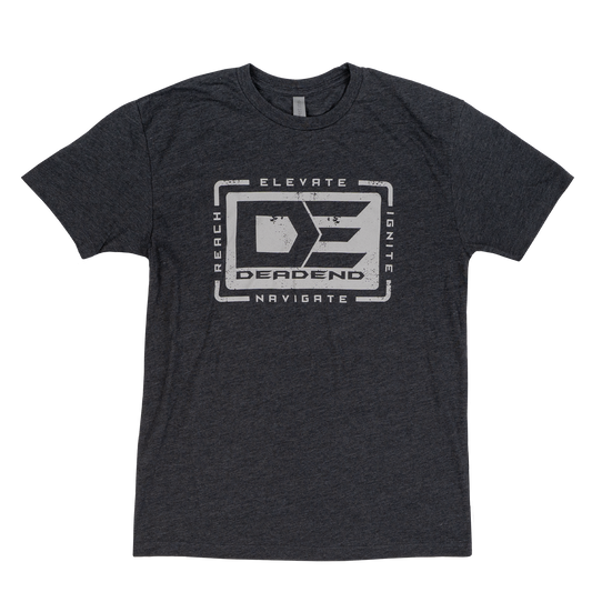 DE Dead End Reach Elevate Ignite NavigateT-Shirt- DE6210 Charcoal