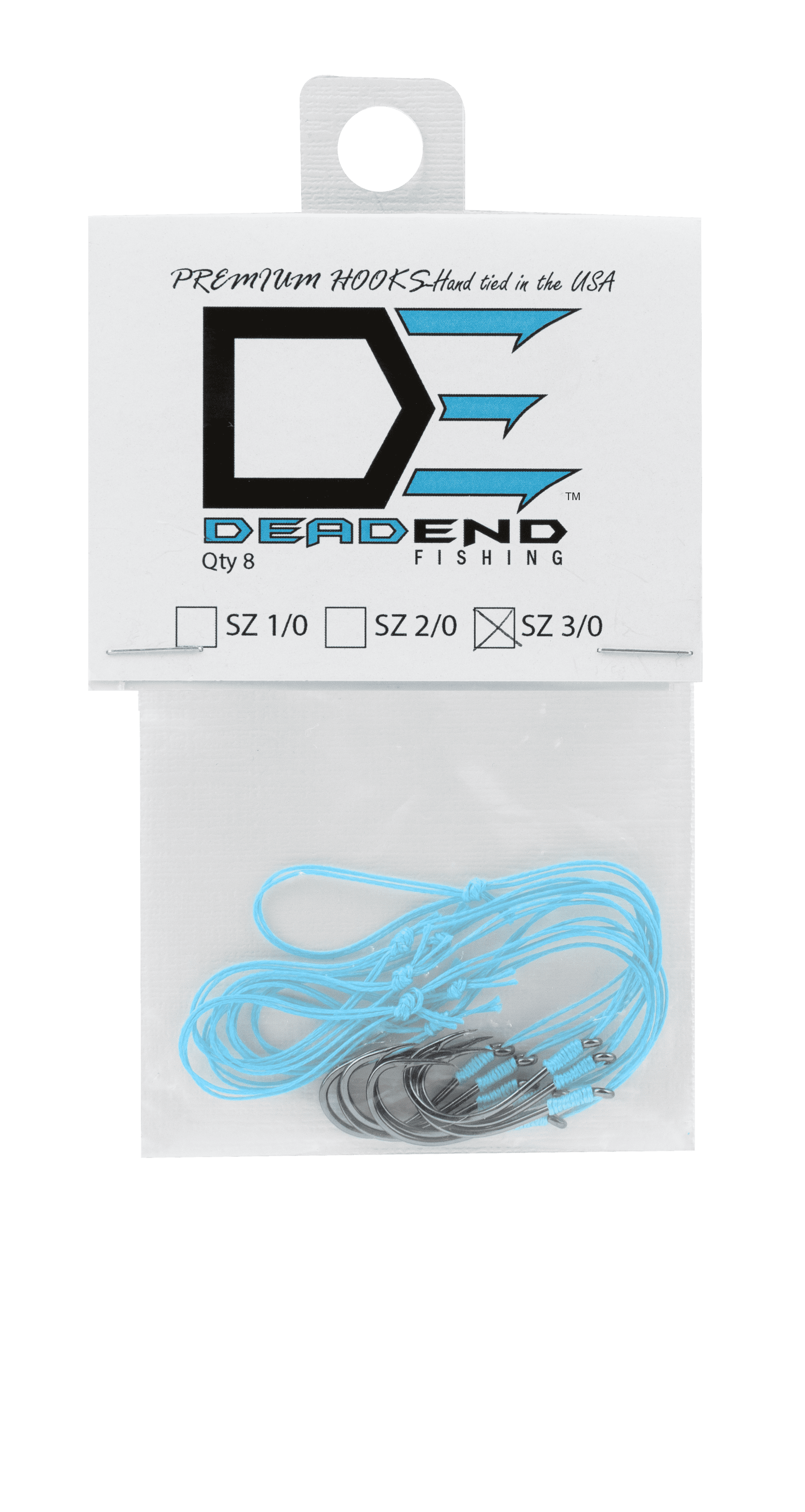 Dead End Fishing Hooks 3/0 65Lb Leader 8 Qty – Dead End Outdoors Dead End Fishing Hooks 3/0 65Lb Leader 8 Qty – Dead End Outdoors