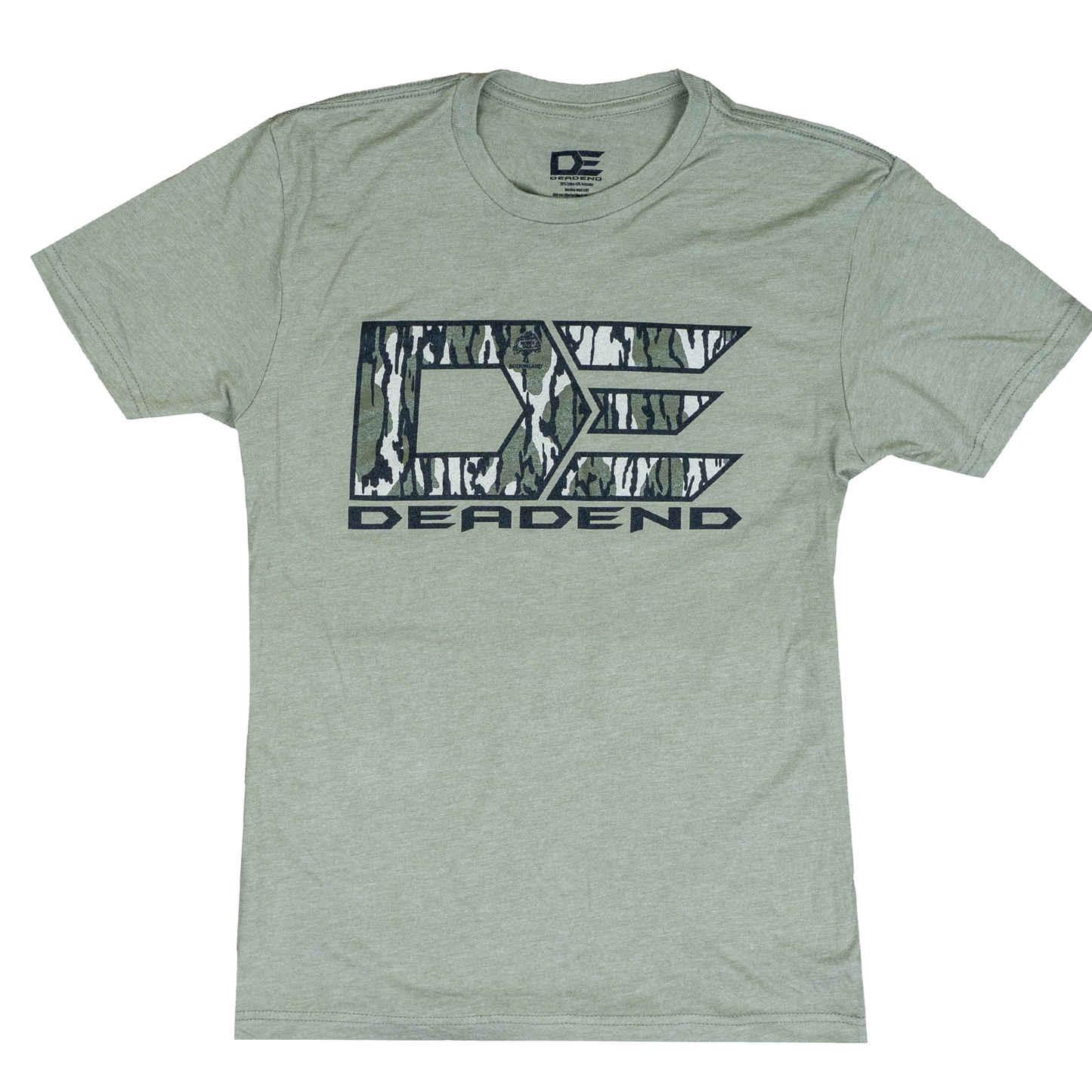 DE Mossy Oak Bottomland Dead End Logo T-Shirt- DEMO3600 Olive