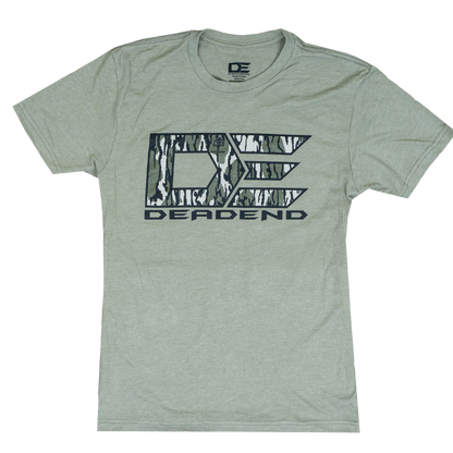 DE Mossy Oak Bottomland Dead End Logo T-Shirt- DEMO3600 Olive