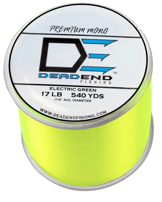 Electric Green Fishing Monofilament Line - 17Lb - 540 Yards