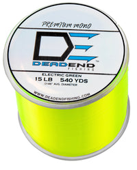 Electric Green Fishing Monofilament Line - 15Lb - 540 Yards