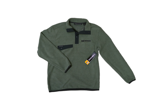 Dead End Outdoors Men's Dri Duck Brooks Sherpa Mountain Fleece Pullover- SAGE in color