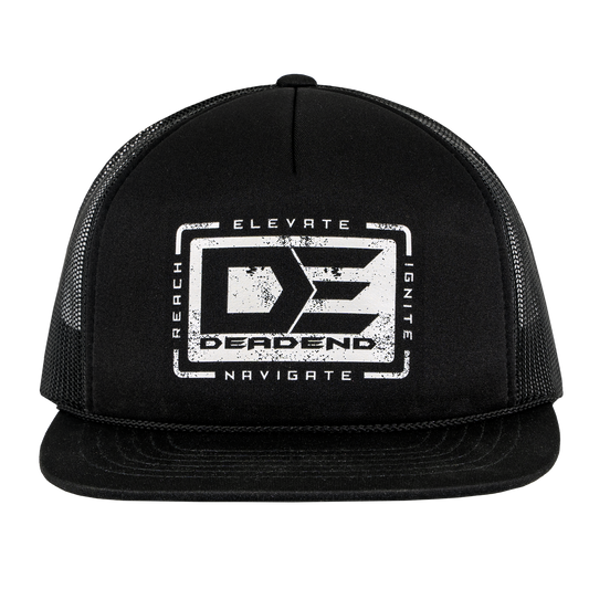 Richardson 113 Black Printed Rein Foam Dead End Hat- DE113BK